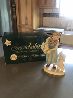 Department 56 snow babies the guest collection Dorothy from the Wizard of Oz