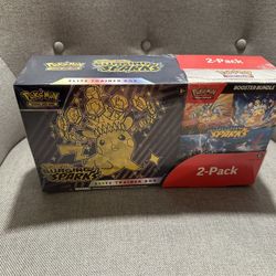 Costco Pokemon Surging Sparks 2-Pack Trainer Box and Booster Bundle - SEALED
