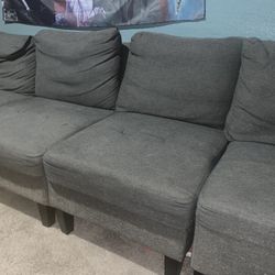 Grey Couch 4 piece section couch 