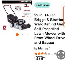 Lawn Mover Murray Gas Self Propelled !