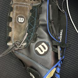 Wilson baseball Infield Glove Blue And Black