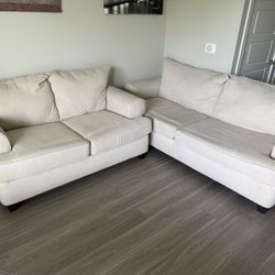 Long Couch With Love Seat 