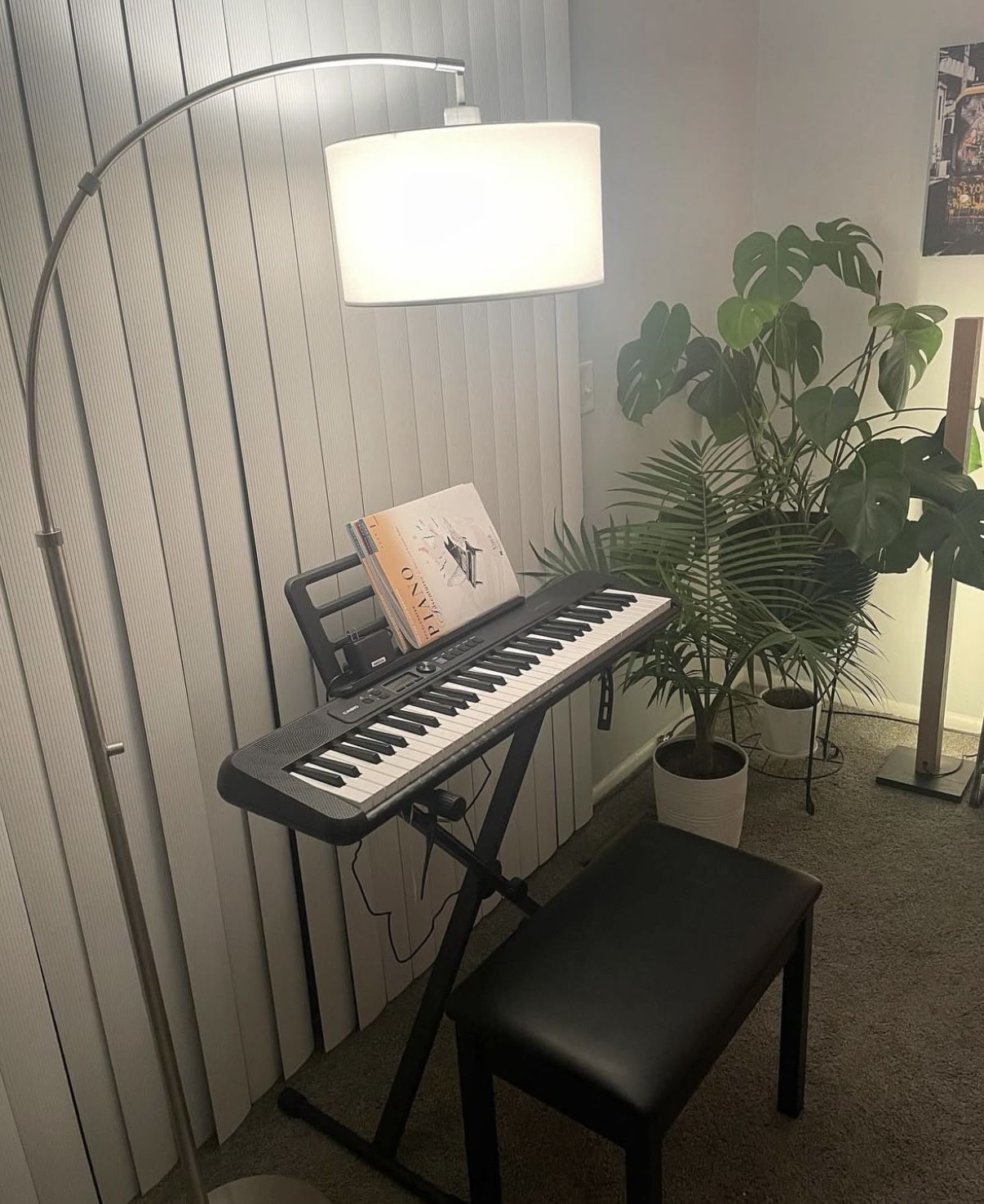 New! Casio Keyboard, stand, stool and pedal