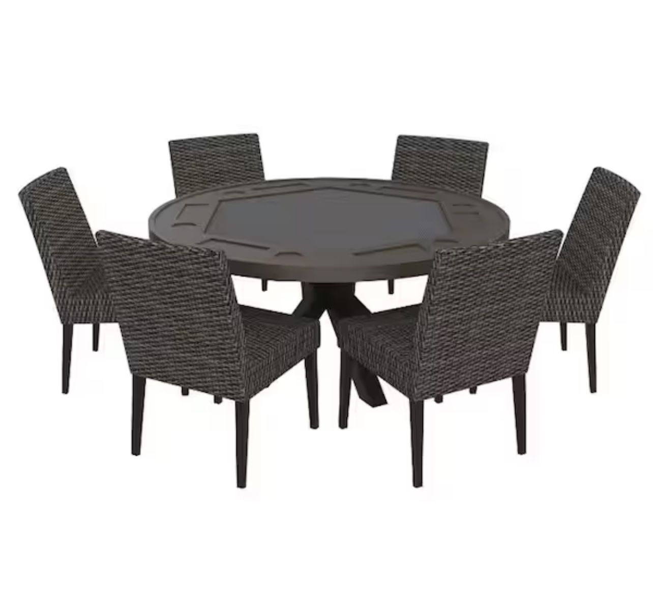 Home Decorators Collection Richmond Aluminum Round Outdoor Game Table