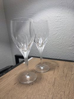 Noitake moondust water goblets