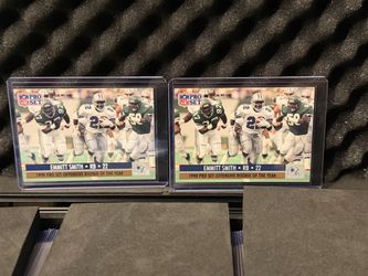 Pro Set Emmitt Smith Dallas Cowboys 1990 Fleer Topps
