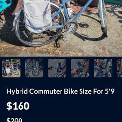 Hybrid Commuter Bike For 5'9 Men