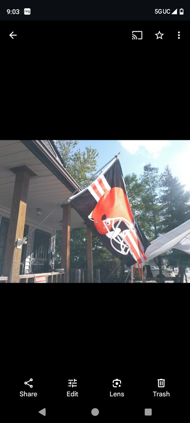 Cleveland Browns 3ftx5ft Flag