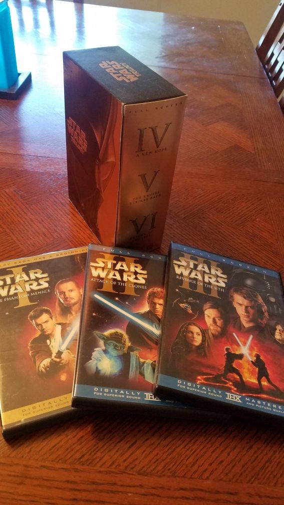 Starwars dvd box set & DVD movies 1-6