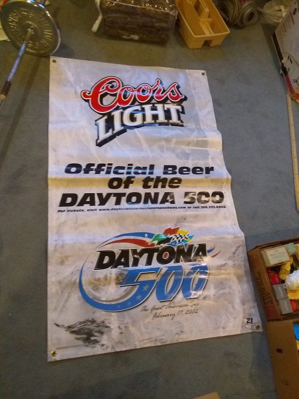 Coors Light Daytona 500 Vinyl Banner Sign