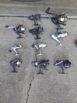 Assortment of fishing reels