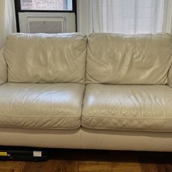 White Leather Couch