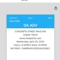 Cheap Trick Tickets 2 