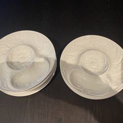 8 Artichoke Plates. Perfect Condition