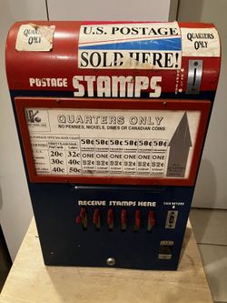 $90 Vtg US Post Office Stamp Machine Postage Postal