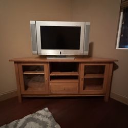 Corner Wooden TV Stand