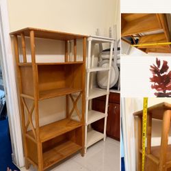 Vintage Rattan & Bamboo Bookshelf 