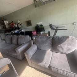 Grey couch set ( can be sold seperate)