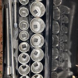 PITTSBURGH 1 in. Drive SAE Jumbo Socket Set, 21-Piece