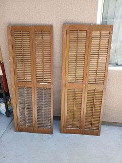 Used wooden blinds