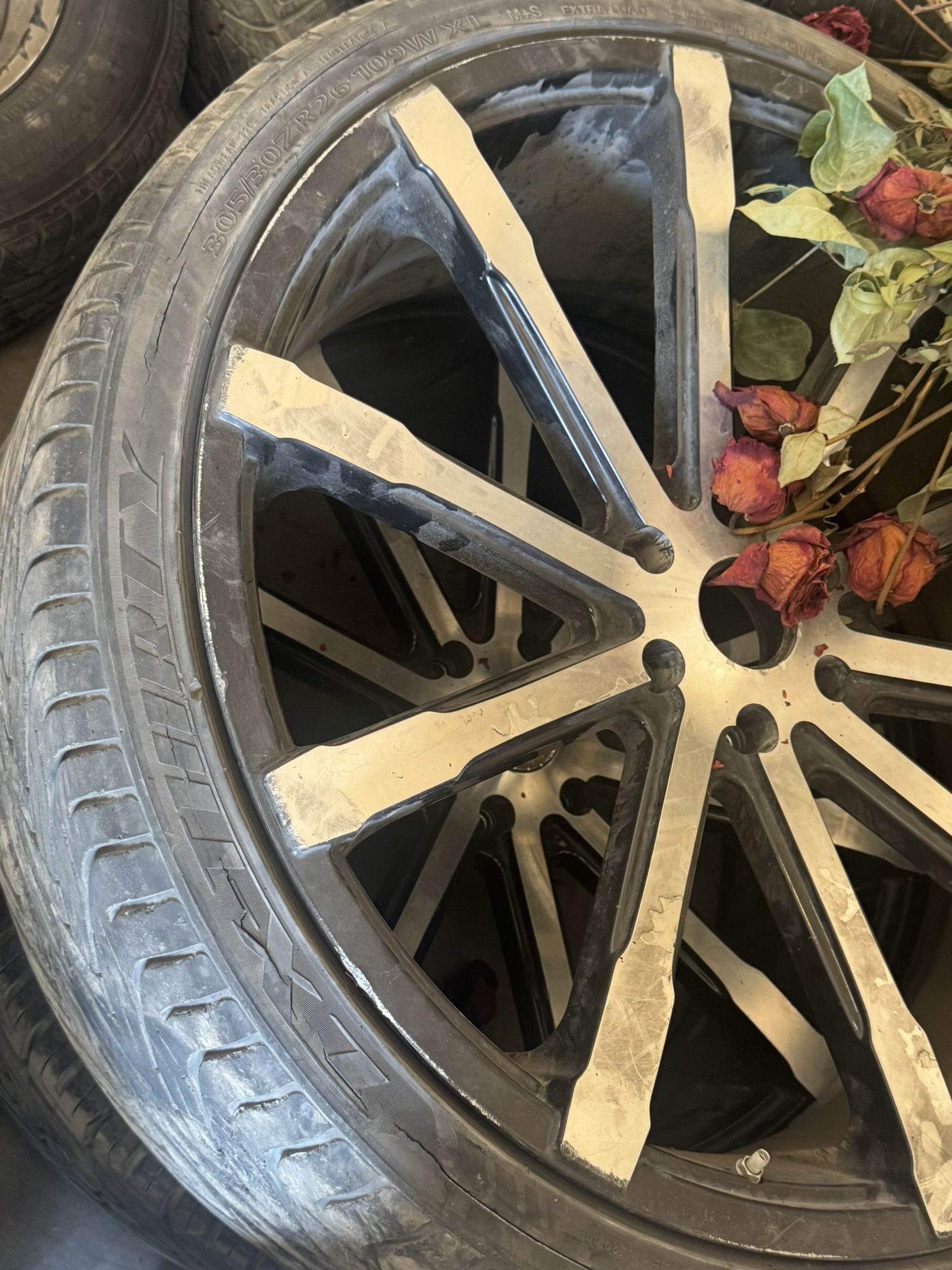 4wheels and 4tires size 26 wheels and tires