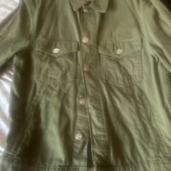 Men’s Green Jean Demin Jacket 