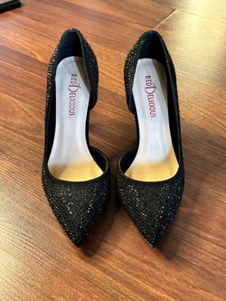 Bedazzled Black Heels