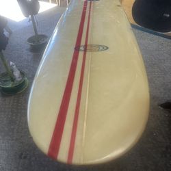 8’6” clean longboard surfboard  Funboard