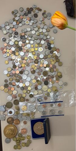 Huge lot of coins, medals & more