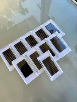 10 Pack BRAND NEW Easy Fan 0.07 15mm EYELASHES