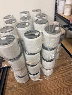 2.5" White Elastic Band Spool 200 Yards Heavy Duty Sewing Knit Trim Bulk Roll