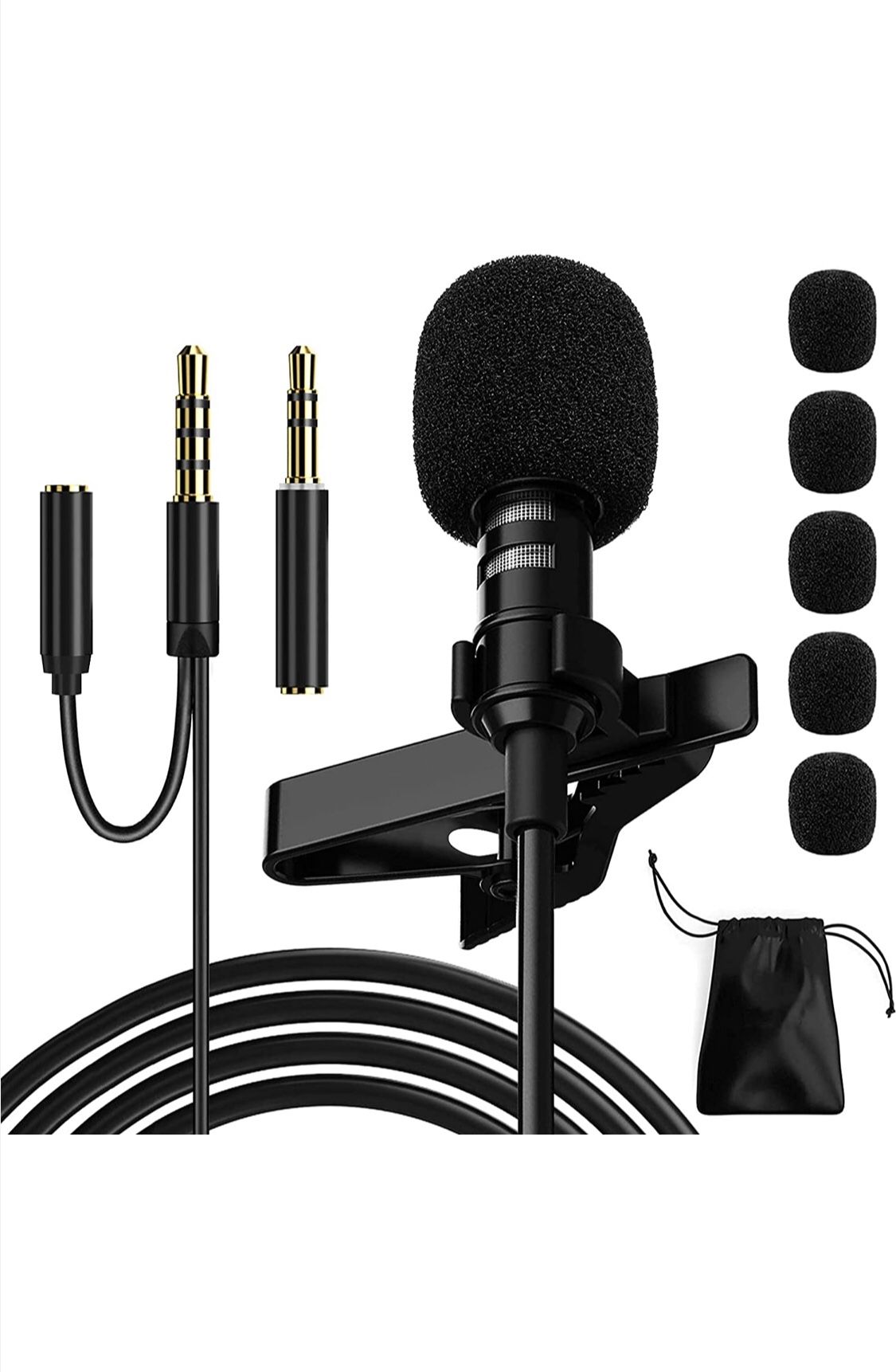 Professional Lavalier Microphone,Phone Microphone,Noise Reduction Mic