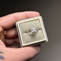 Gorgeous 😮‍💨 !! AAA Grade Engagement Ring style Ring set in Solid 925 sterling silver by Designer IBB  !!