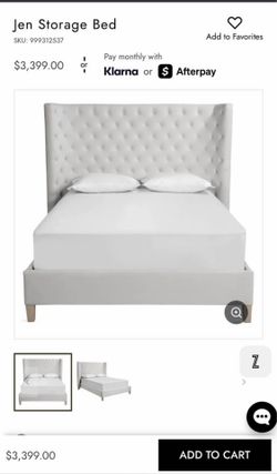 King Bed - Elegant bed Z Gallerie Jen Bed