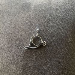 Sterling Silver Love Pendant 