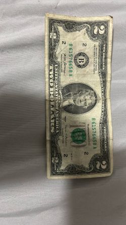 for 875 Rare two dollar bill 