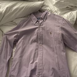Light Purple Polo Dress Shirt Size M