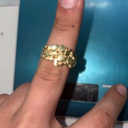 14kt Gold Nugget Ring
