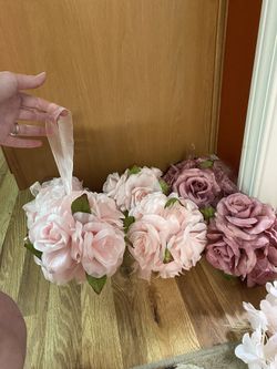 Hanging Rose Balls 