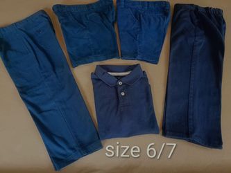 Boys size 6/7 school uniform (pants, shorts, polo shirt)