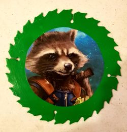 Rocket Raccoon Decorative Saw Blade