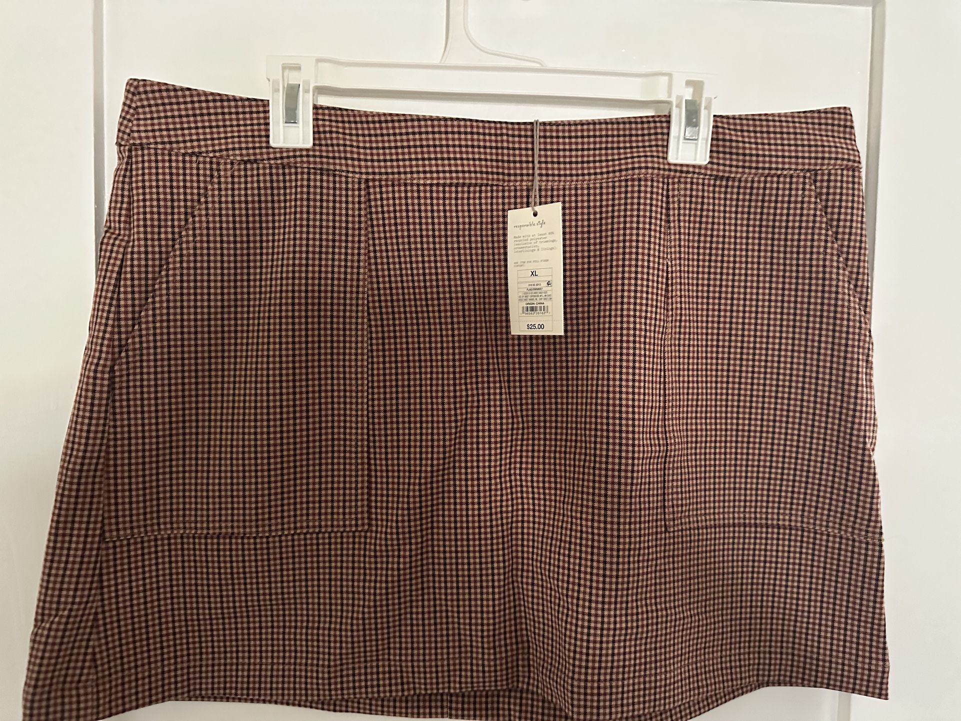 Plaid Mini Skirt