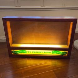 Vintage Limericks Light Up Bar Beer Display  Cabinet Sign Irish Pub  Man Cave