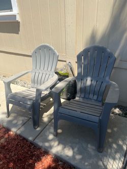 FREE 2 Adirondack plastic chairs