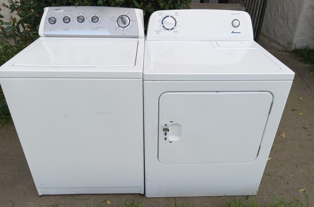 Whirlpool Washer and Amana Electric Dryer