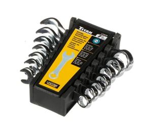 "NEW!" 7 Piece Metric Combination Wrench Set - Titan 17374