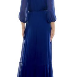 Women's Maison Tara Ruffle Trim Faux-Wrap Maxi