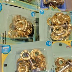 Gold And Silver 7/16" Grommet Sets