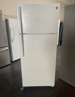 GE Top Mount Refrigerator White Energy Efficient