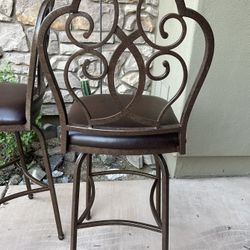 Swivel Bar Height Stools Set Of 4